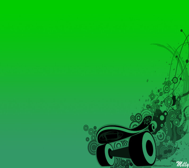 Skateboard with Abstract Design