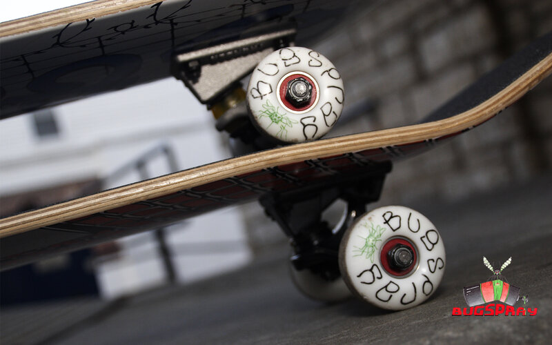 skateboard with custom wheels