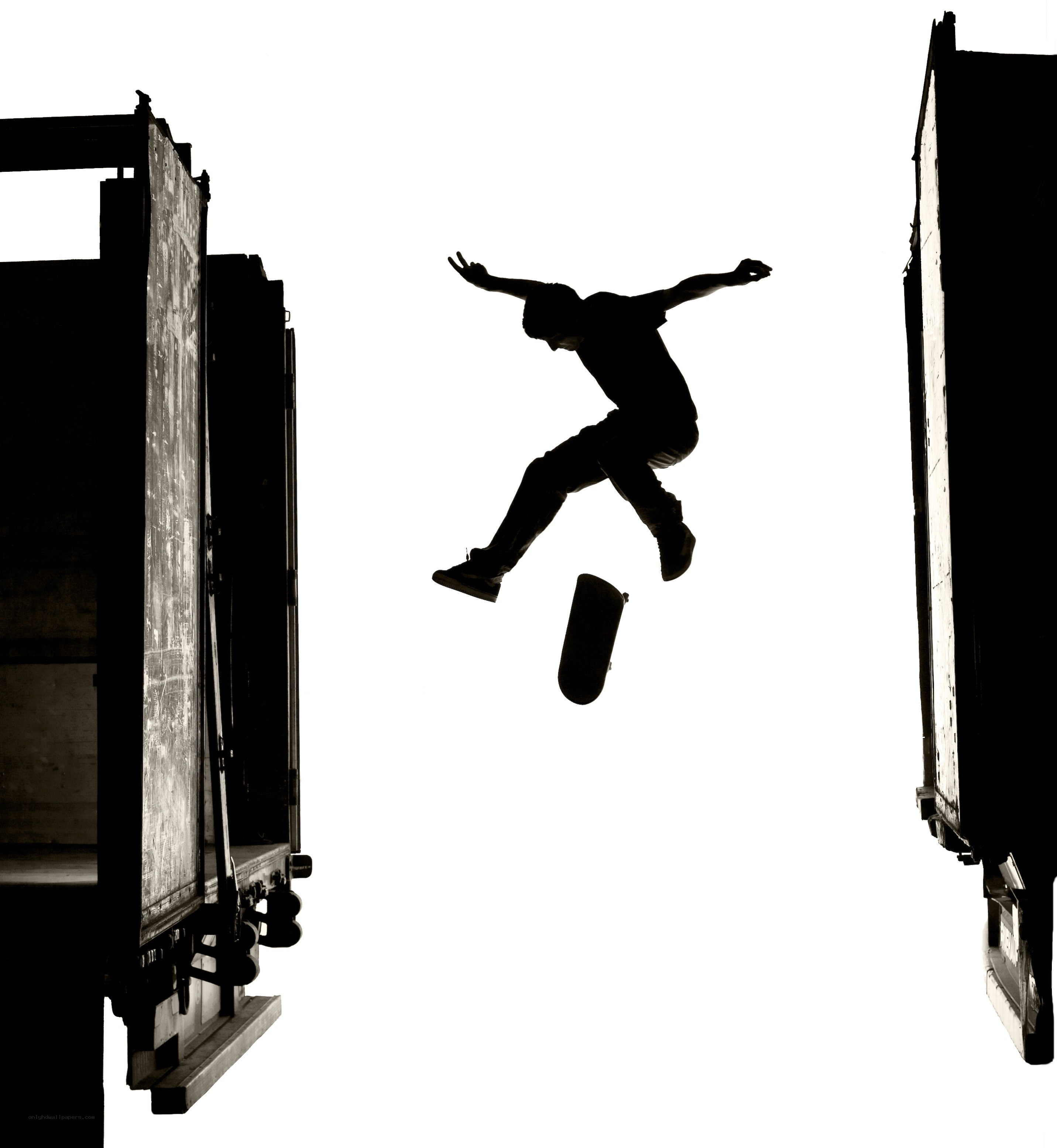 skateboarder mid-air jump
