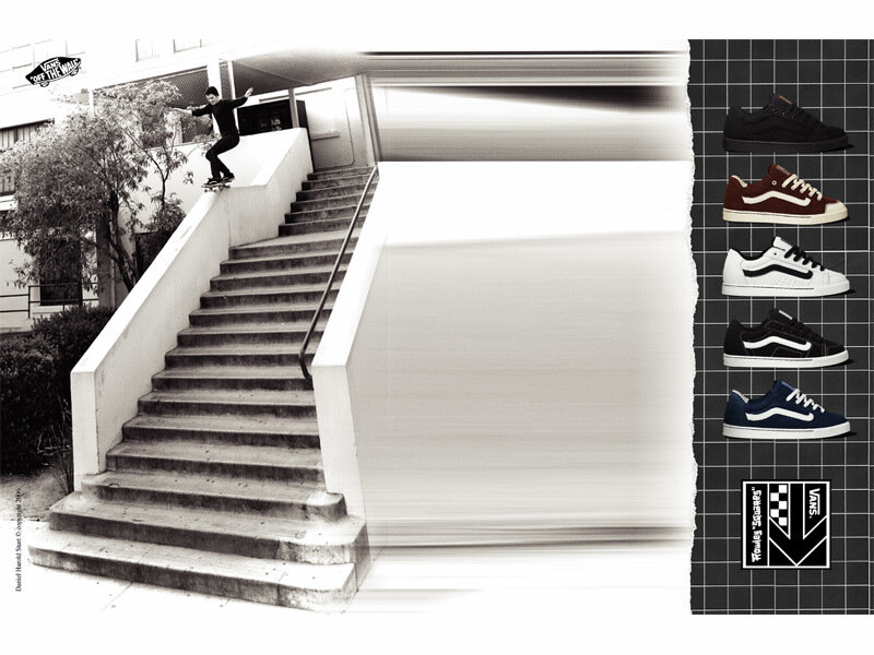 skateboarder on stairs