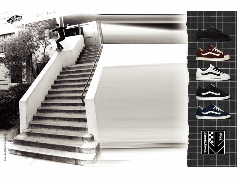 skateboarder on stairs