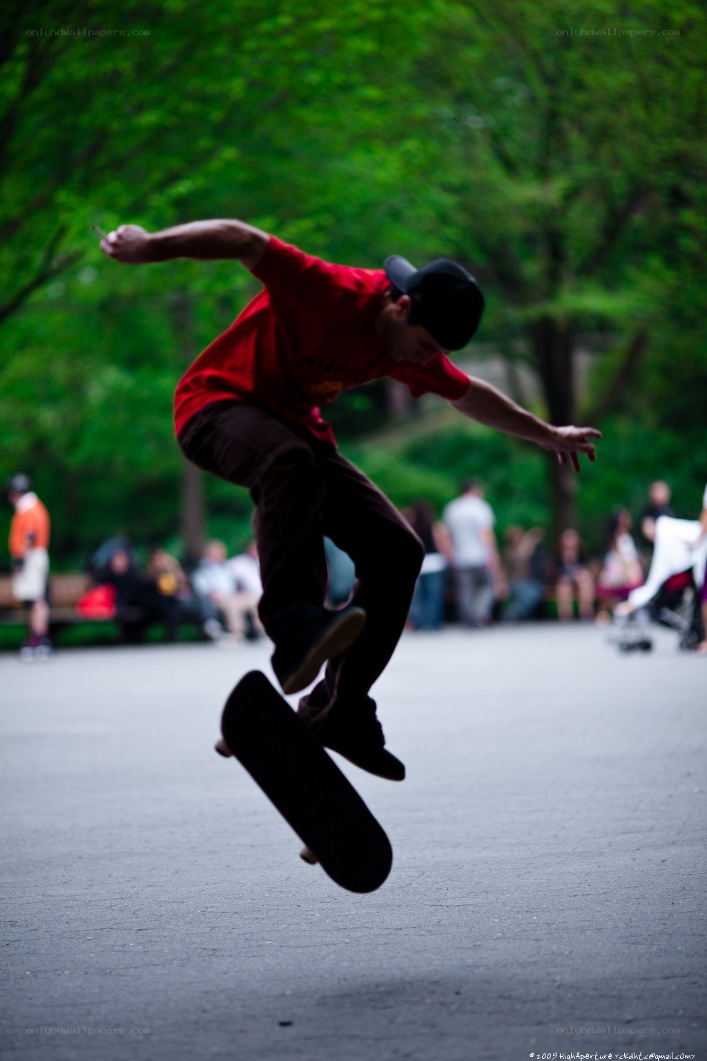 skateboarder performing trick