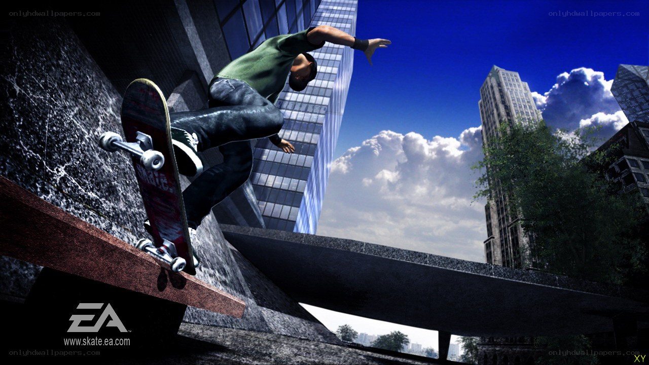 skateboarding in a city