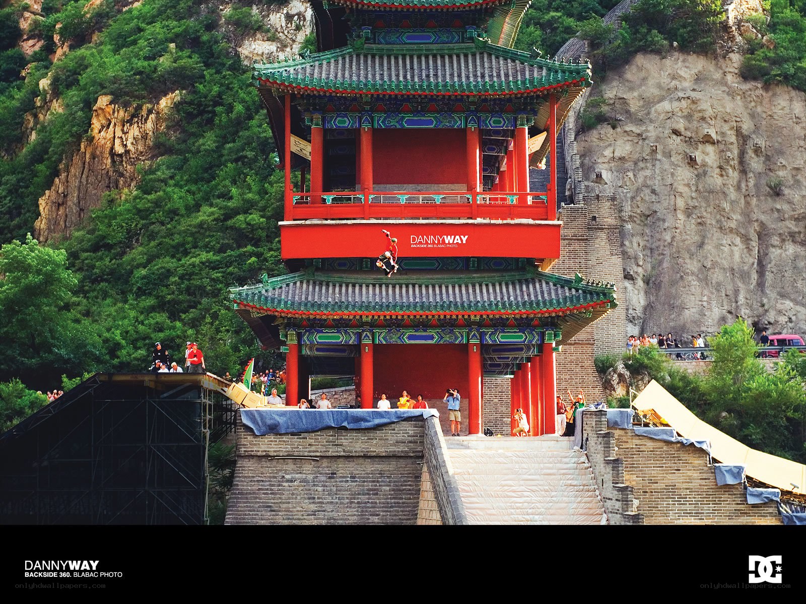 Skater at Great Wall