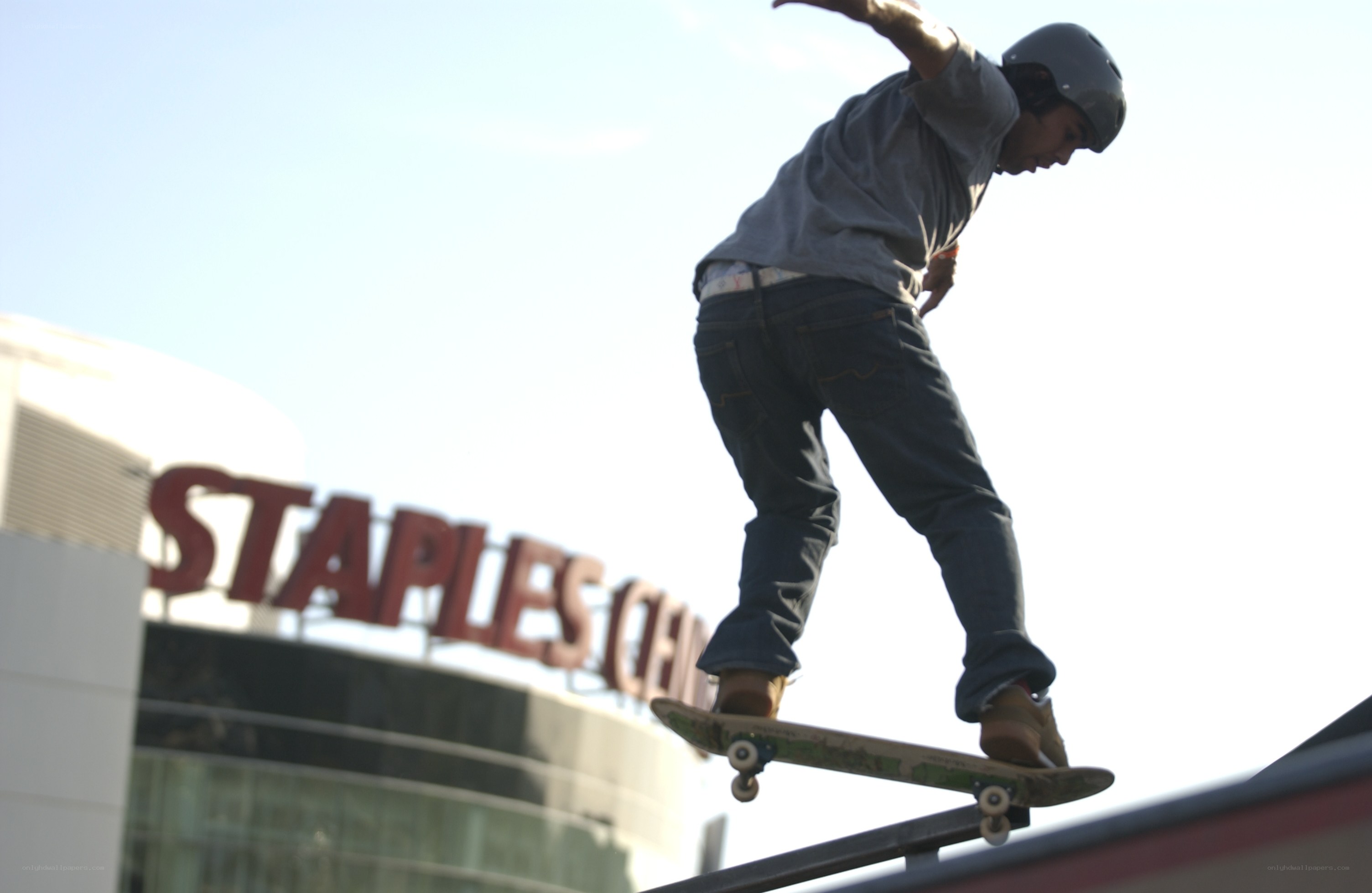 Skater at Staples Center