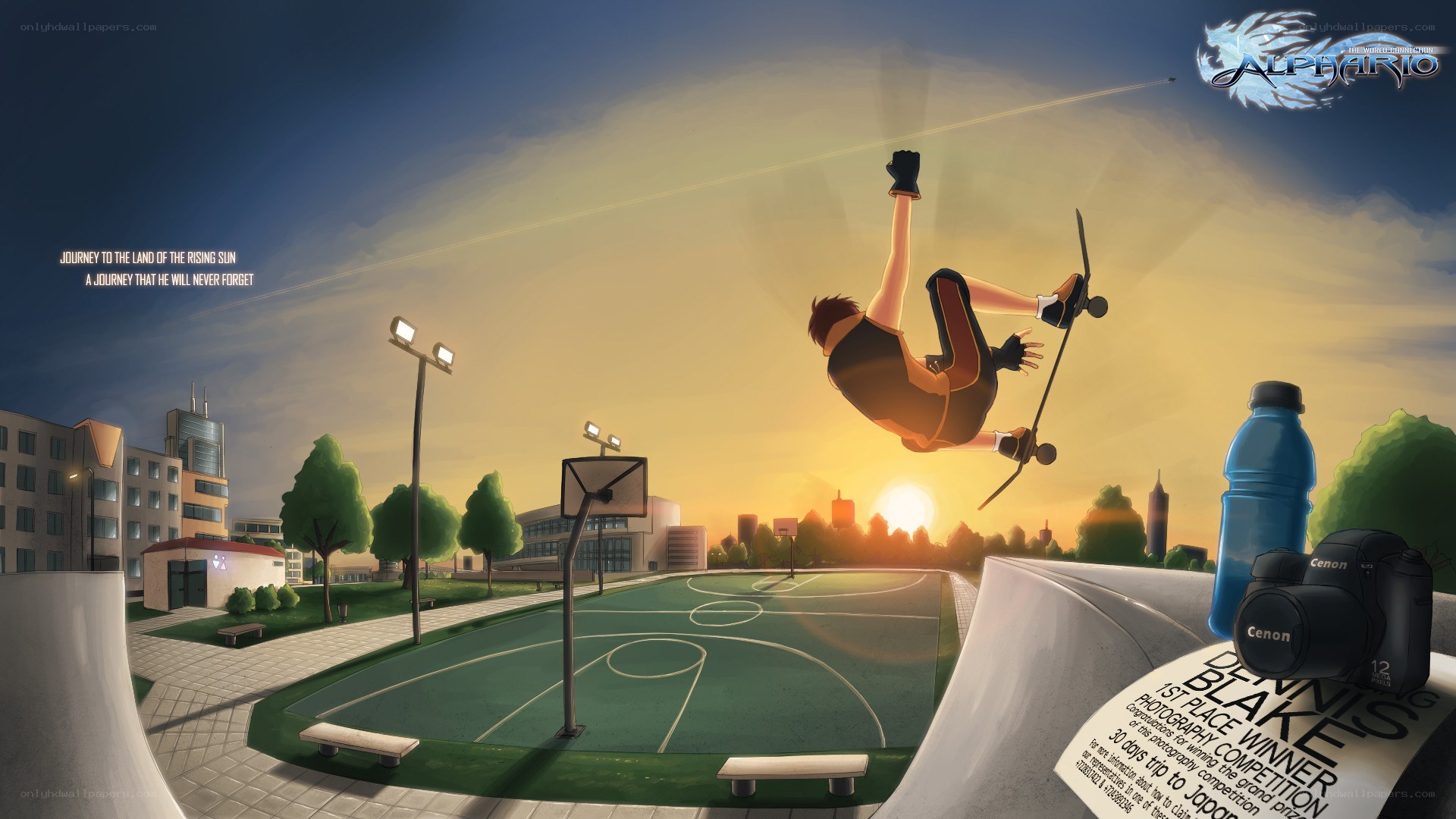 Skater at sunset