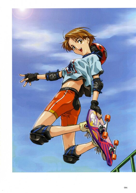 skater girl in mid-air