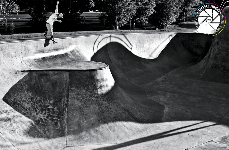 Skater in a concrete bowl