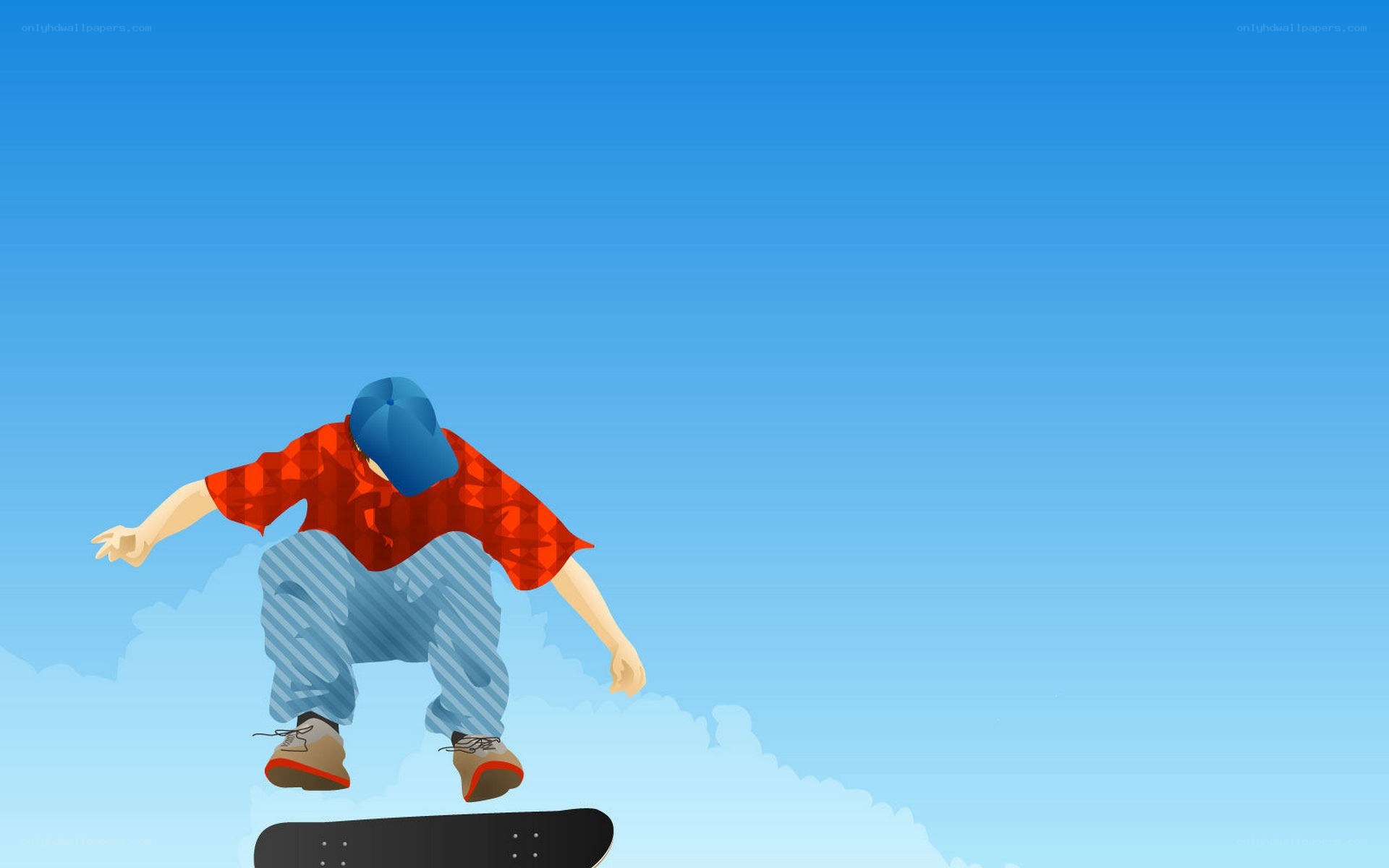 skater in mid-air trick