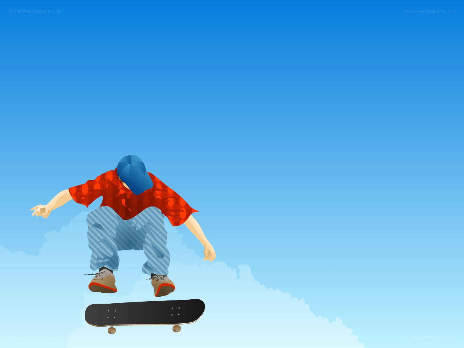 skater in mid-air trick