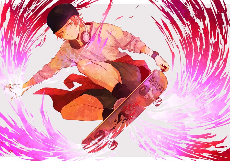 skater in motion