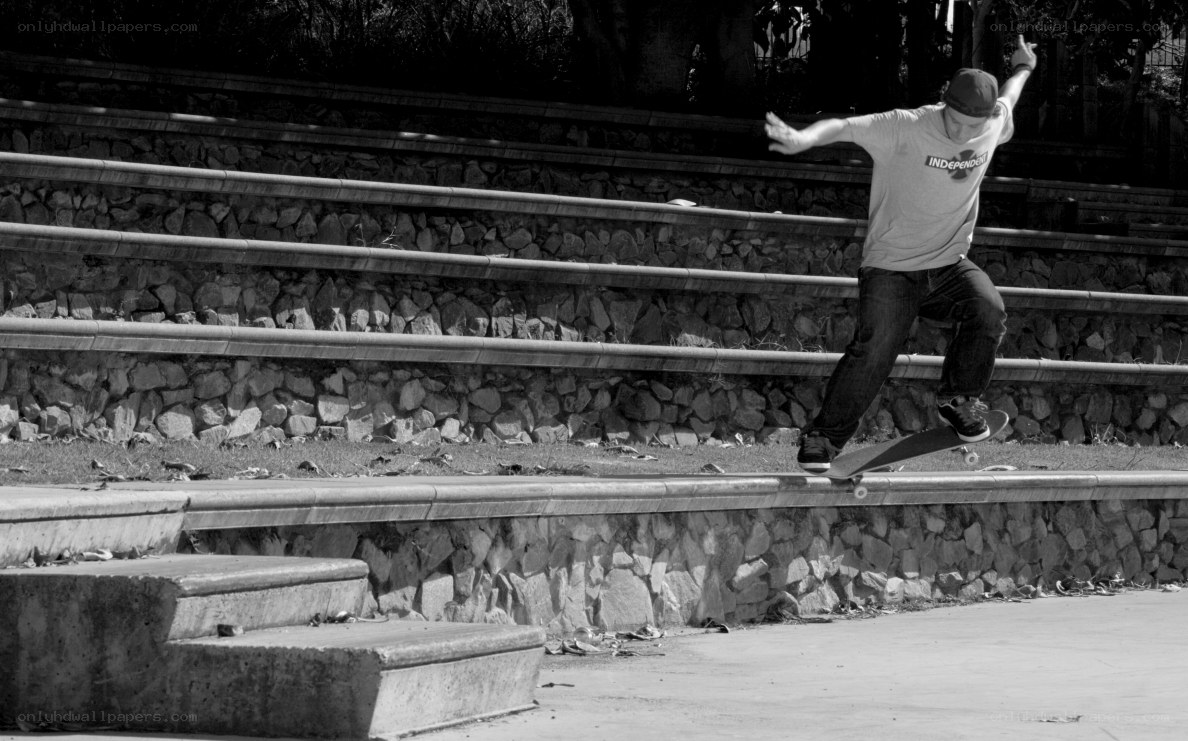 Skater on a rail