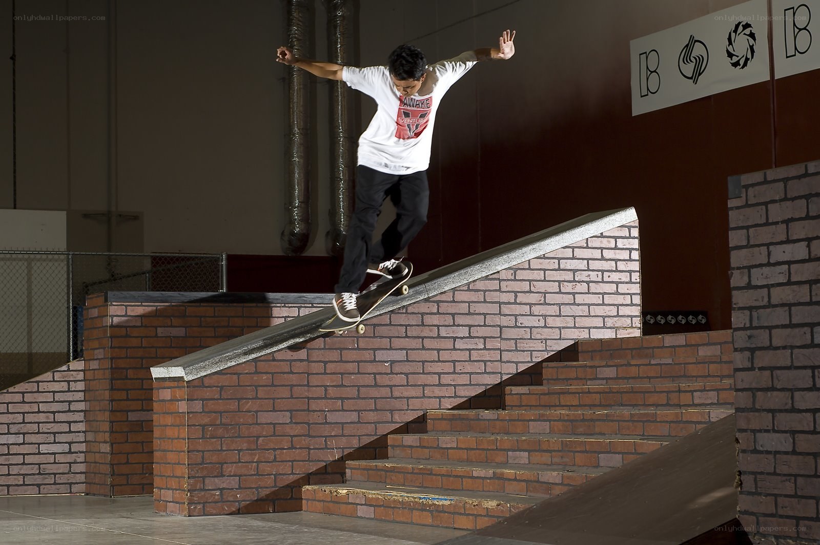 Skater on a rail
