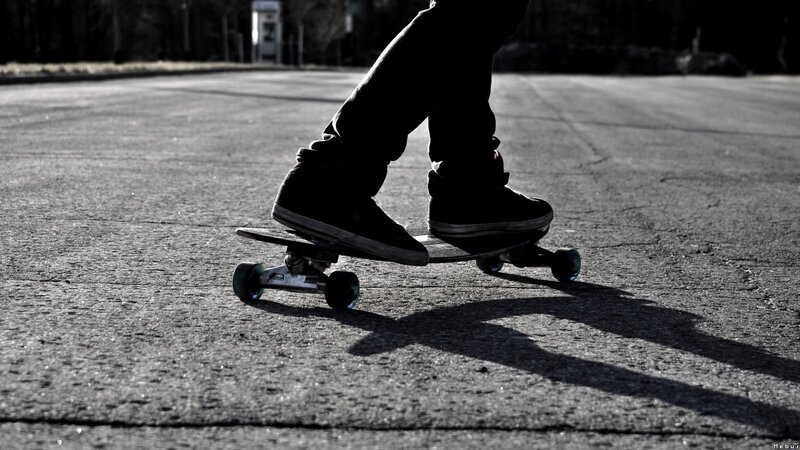 skater on asphalt