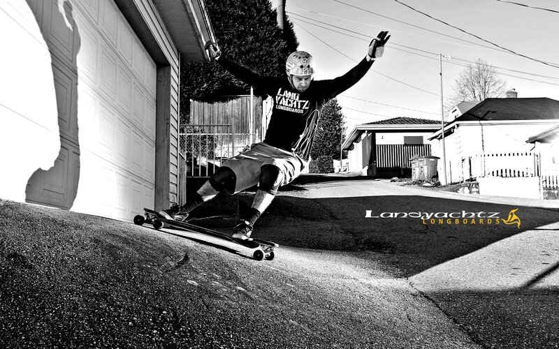 skater on longboard