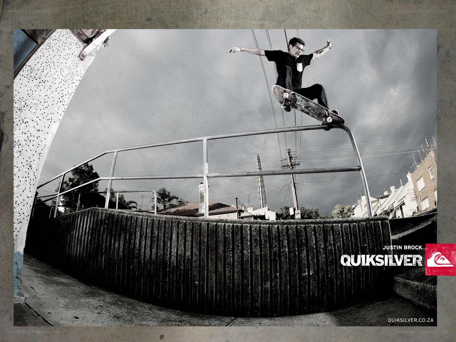 skater on rail trick