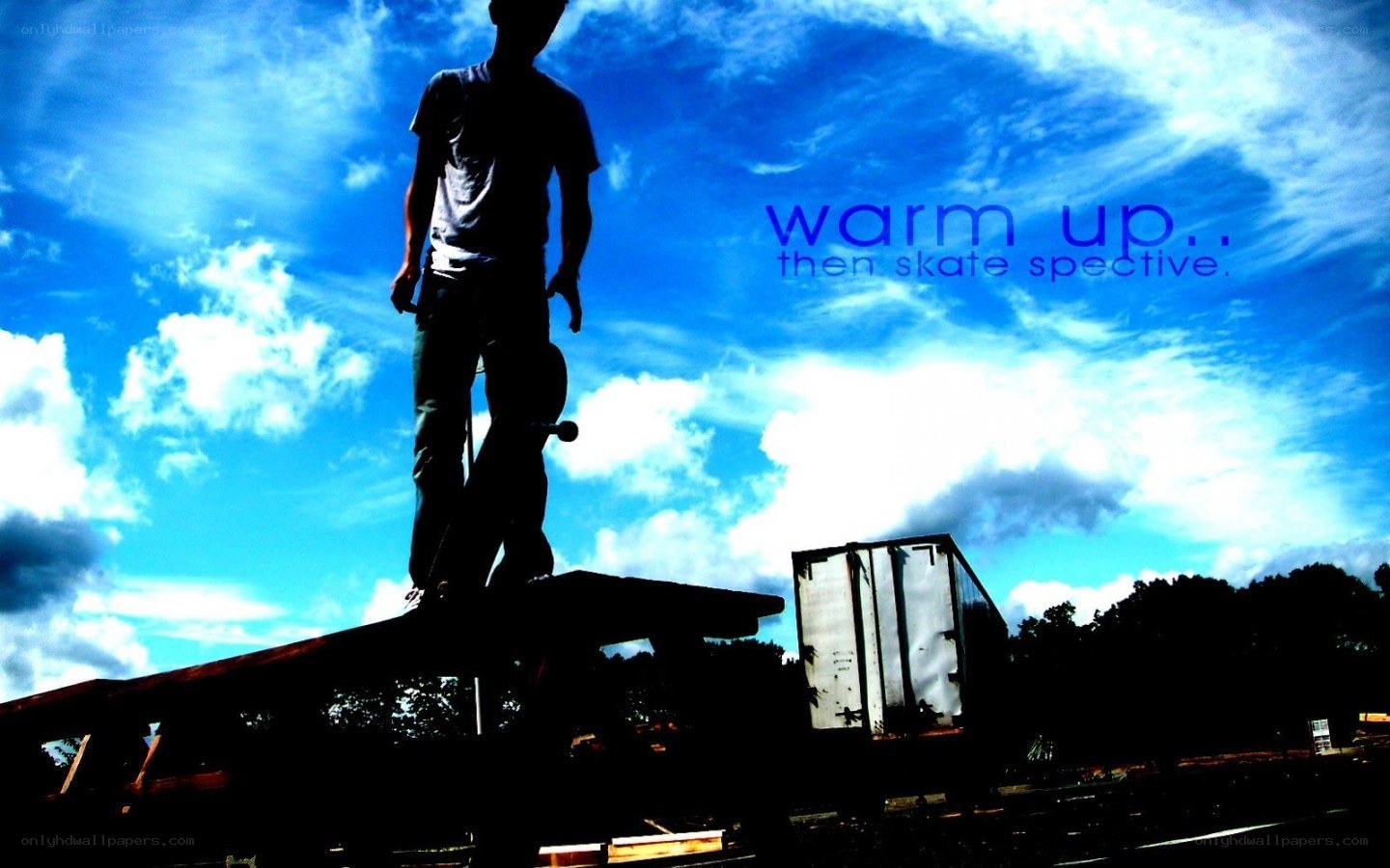 skater on ramp at sunset