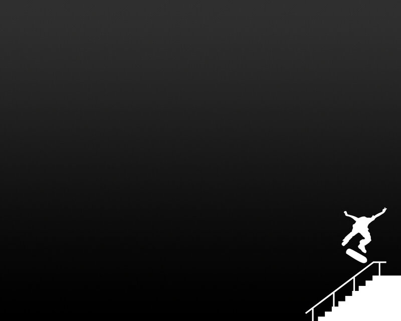 skater on stairs silhouette