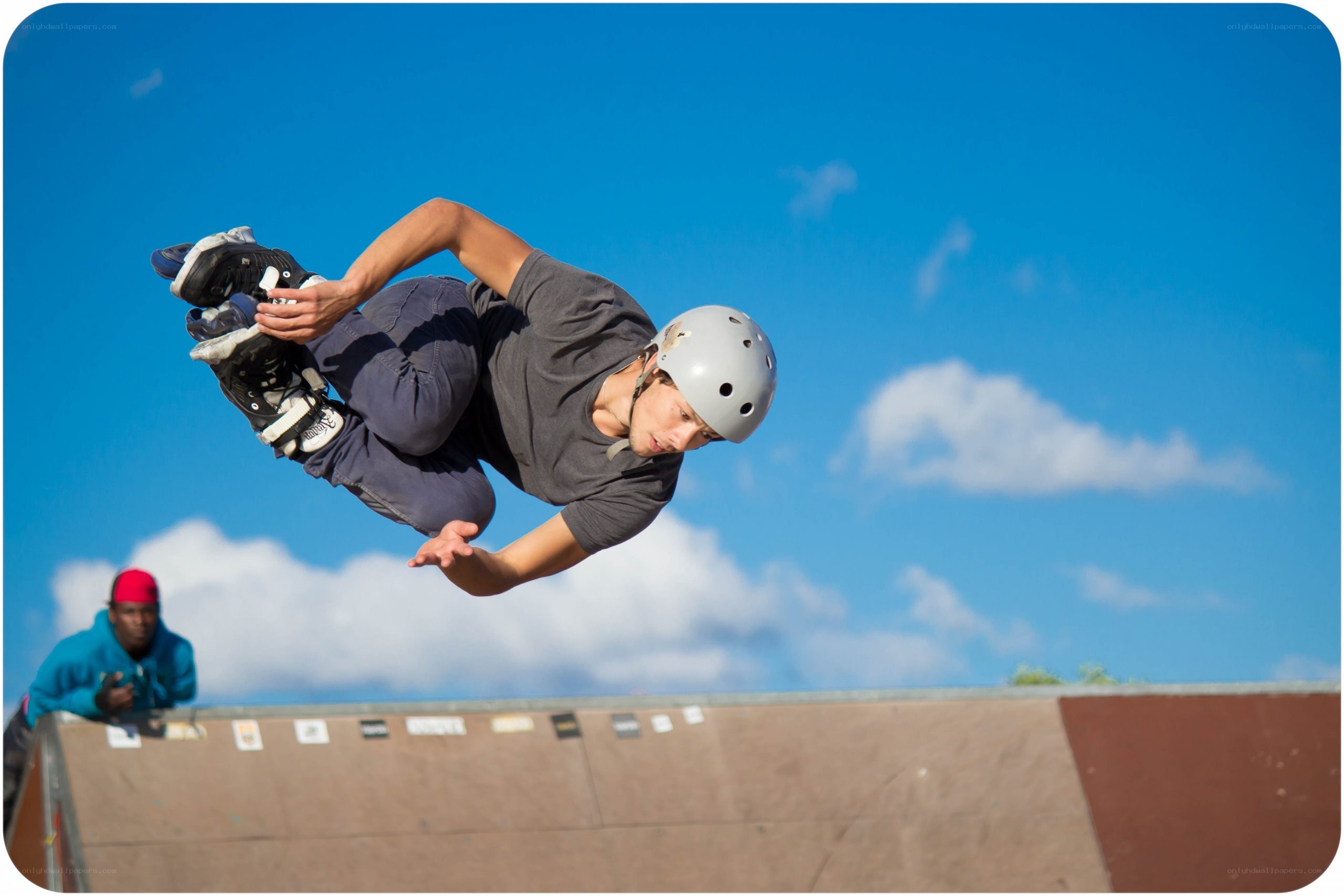 skater performing aerial trick