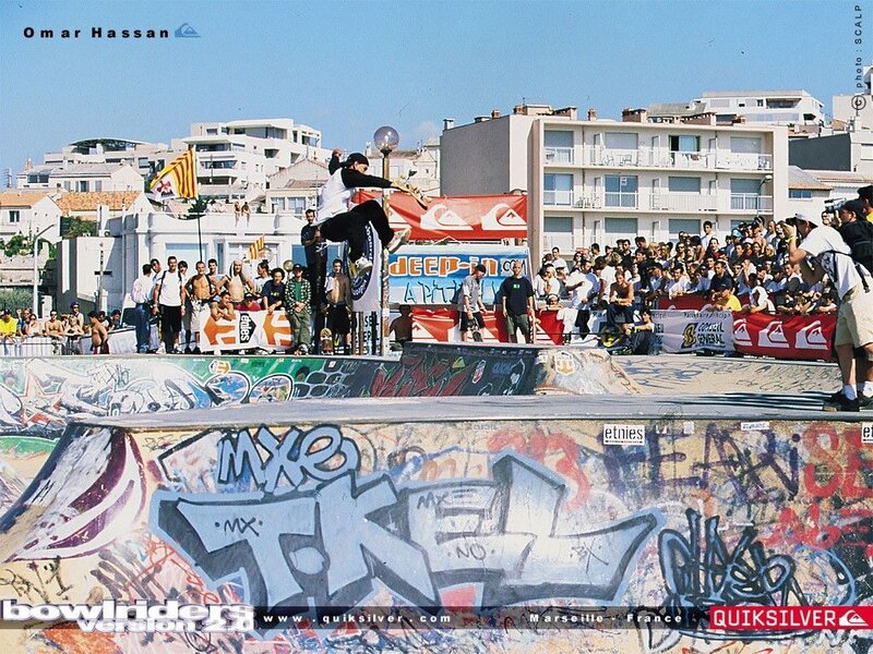 Skater Performing Trick — Blue, Active, Afternoon