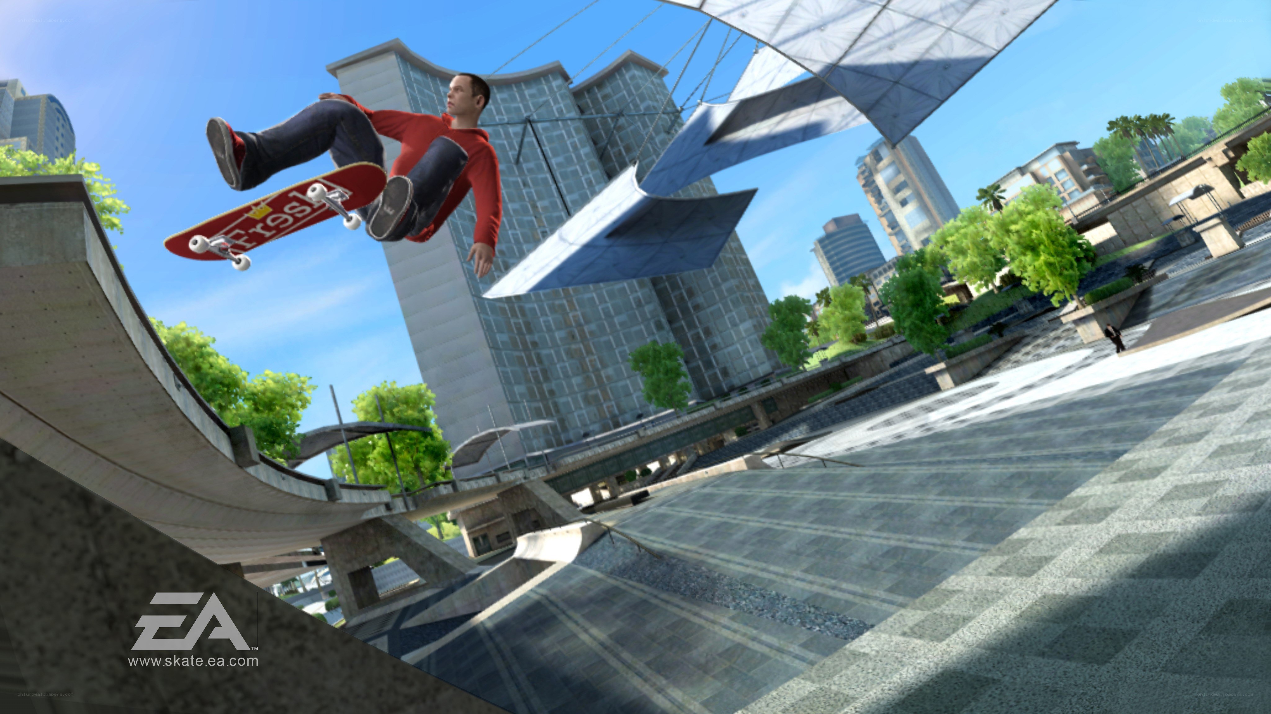 skater performing trick in city