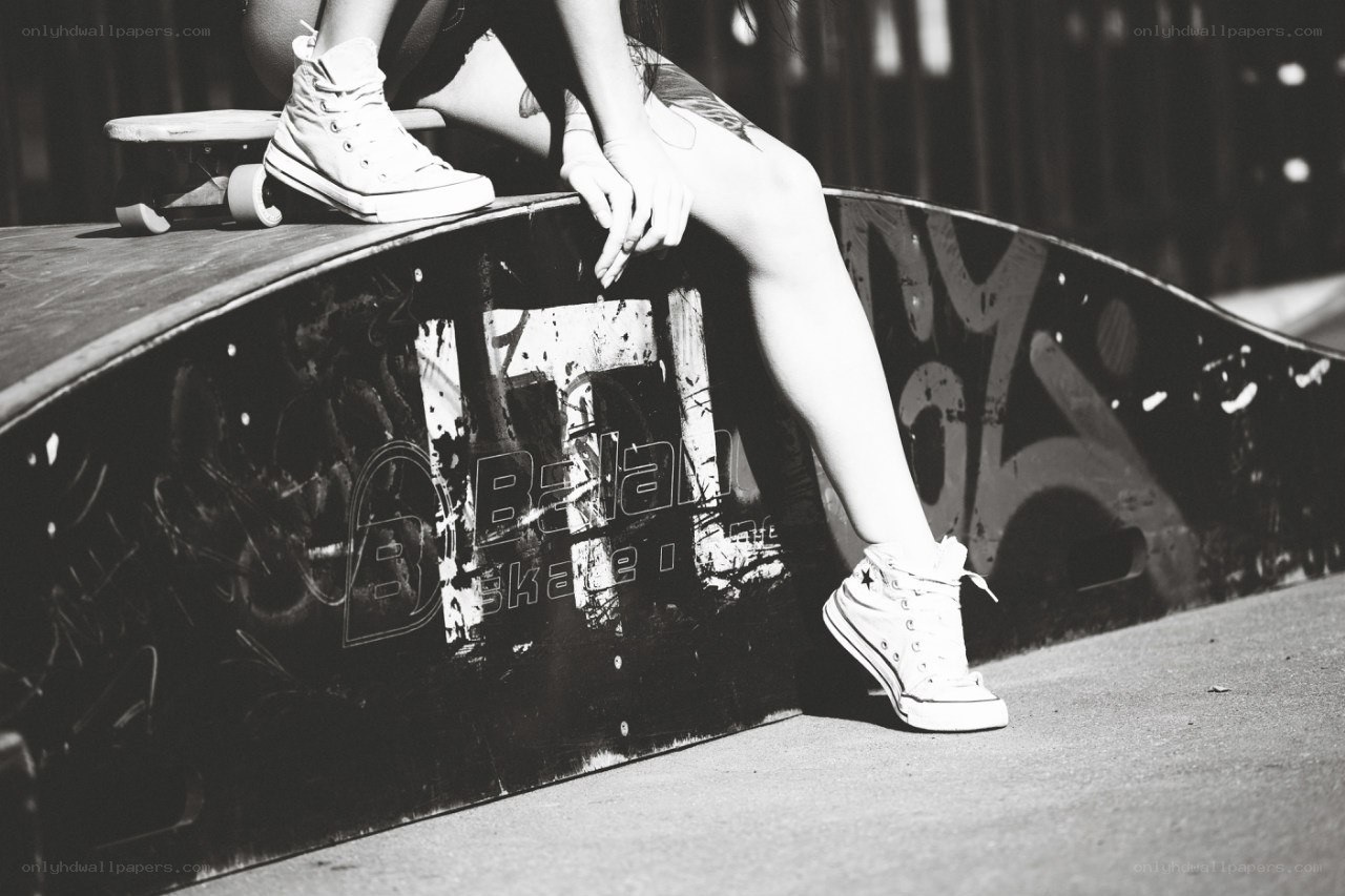 skater resting on ramp