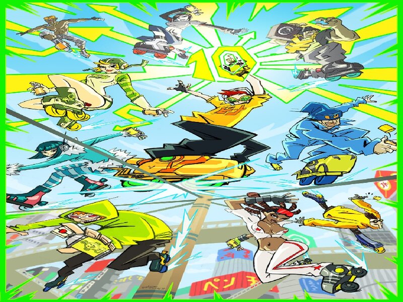 Skaters in Action