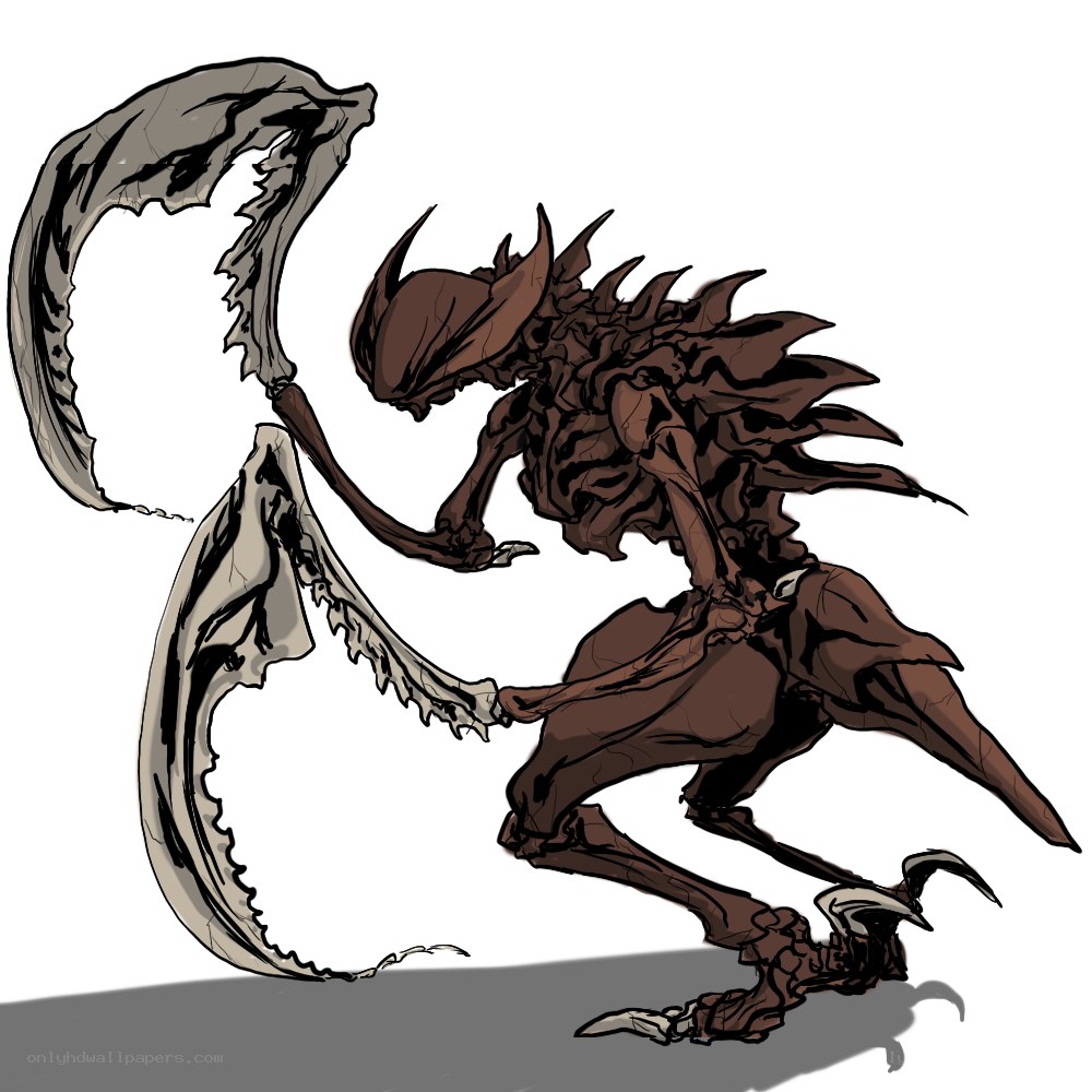 skeletal alien creature