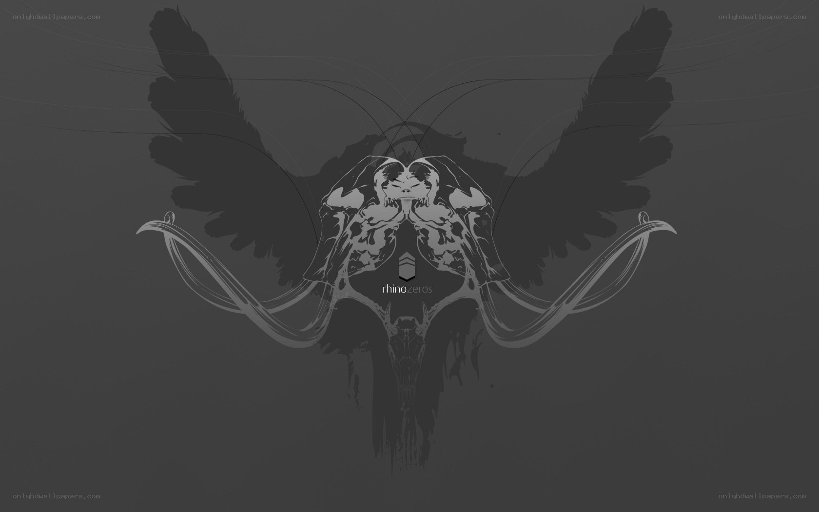 skeletal angel wings design