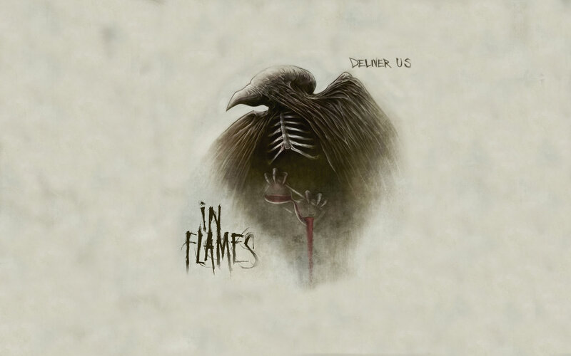 skeletal bird with blood