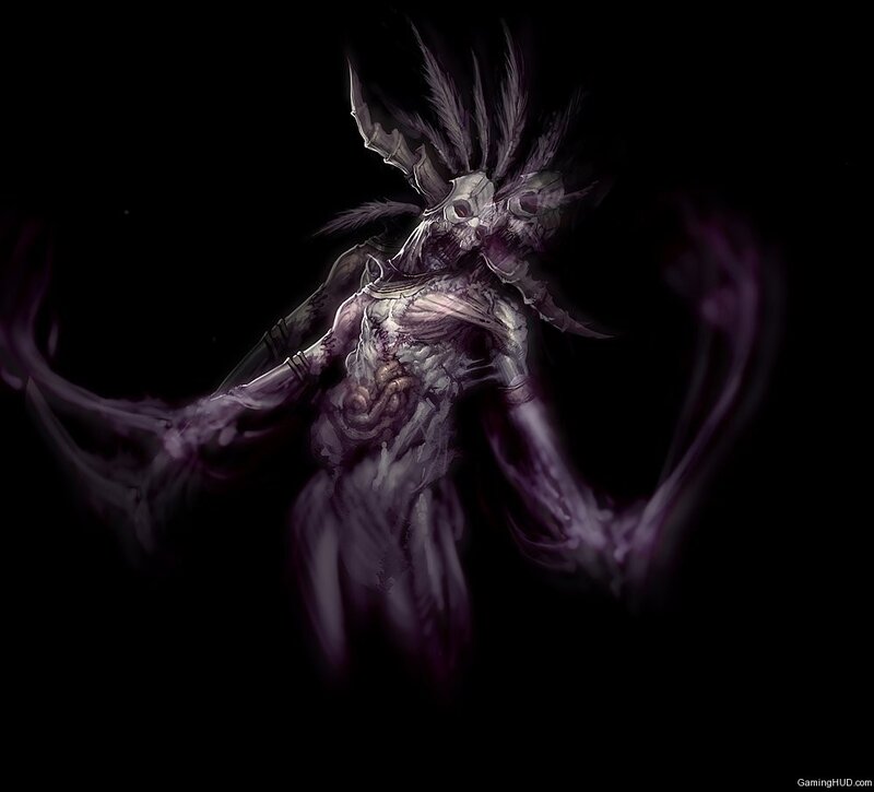 Skeletal Creature with Horns