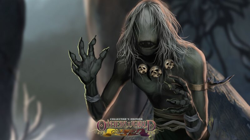 Skeletal Creature with Skulls — Gray