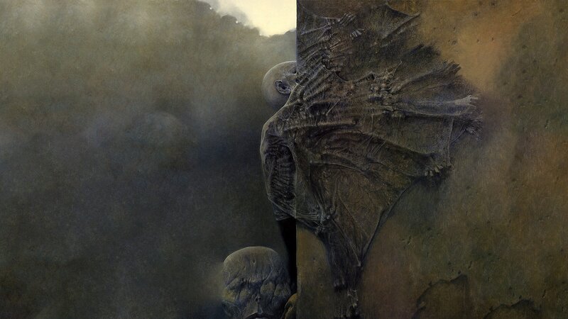 Skeletal Creature with Wings — Brown