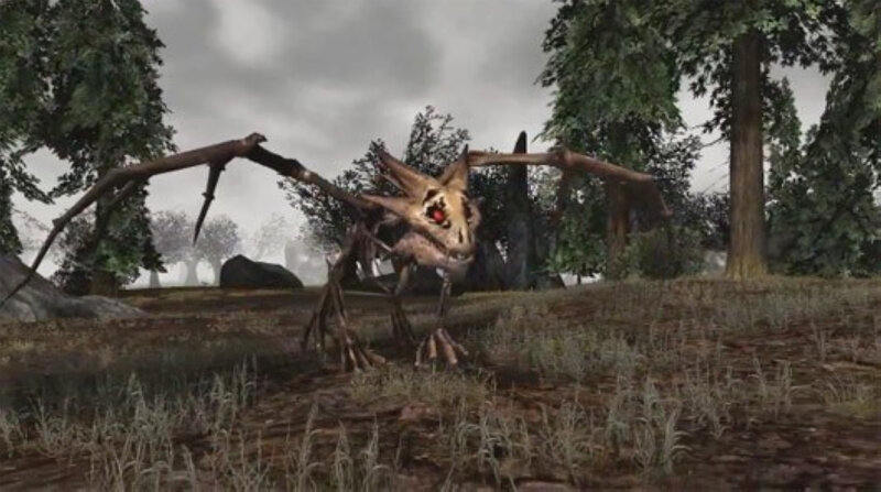 Skeletal Dragon Creature — Brown