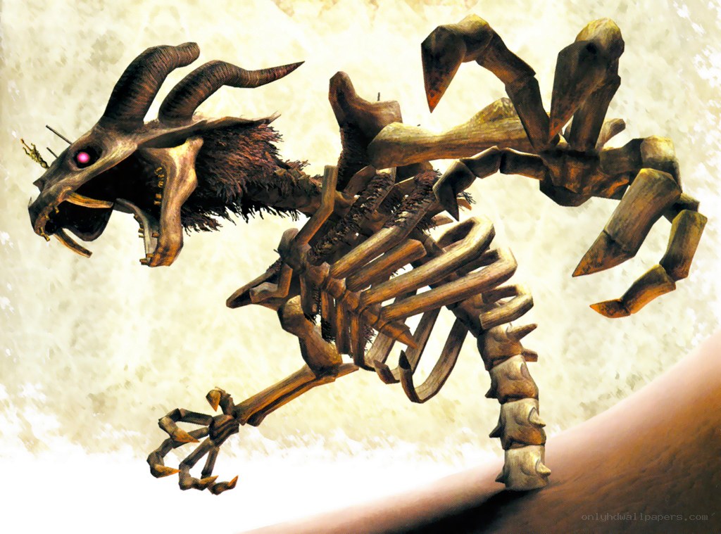 skeletal dragon creature