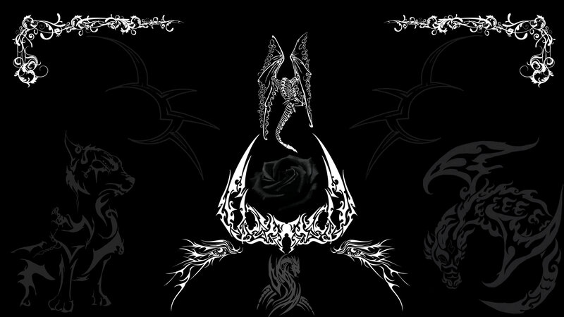 Skeletal Dragon with Rose
