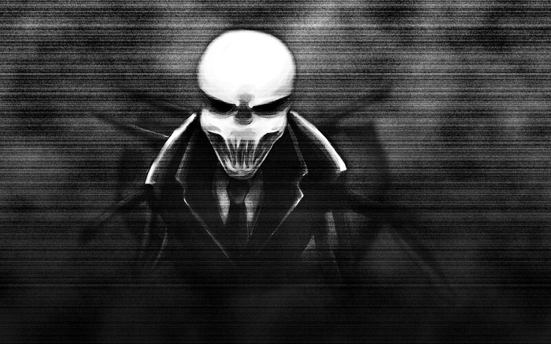 skeletal figure in a trench coat