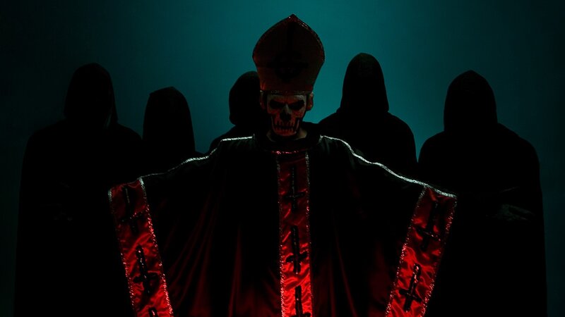 Skeletal Figure in Robe — Black, Dramatic