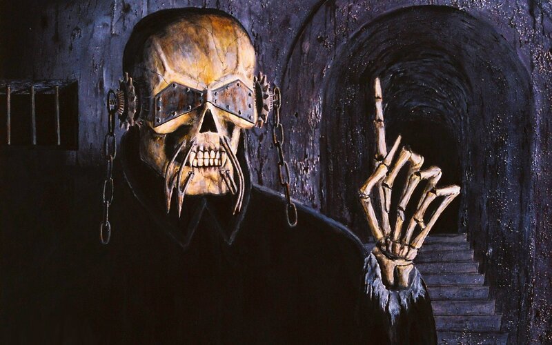 Skeletal Figure in Tunnel