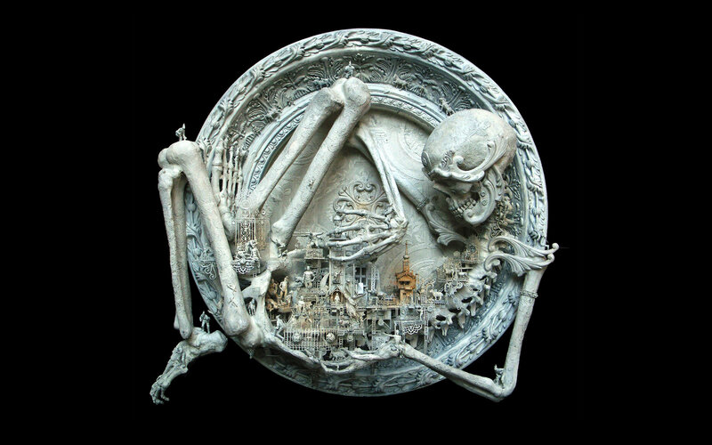 Skeletal Figure Sculpture