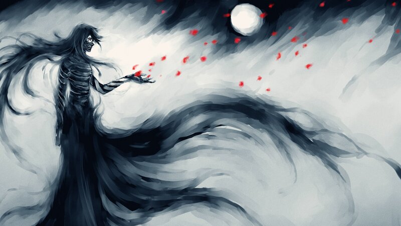 skeletal figure under moonlight