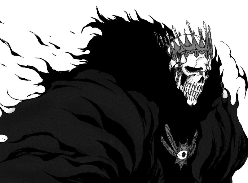 Skeletal Figure with Crown