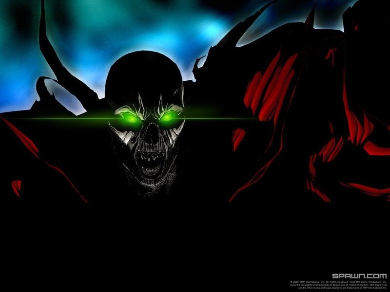 Skeletal Figure with Glowing Eyes — Black, Dark, Menacing, Night, Comic