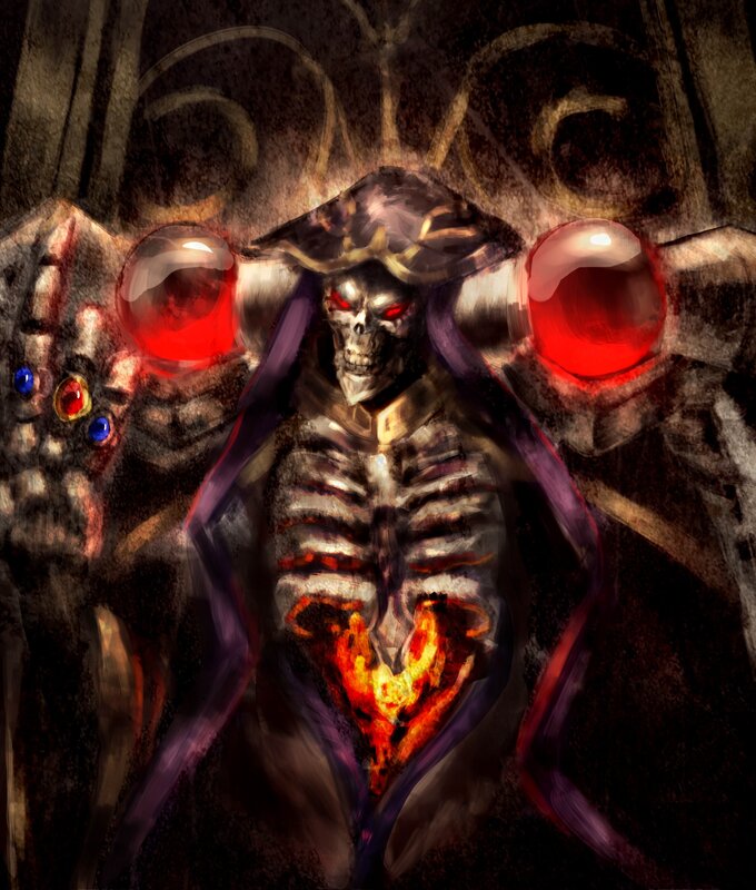 Skeletal Figure with Glowing Eyes — Black, Dramatic, Digital Art