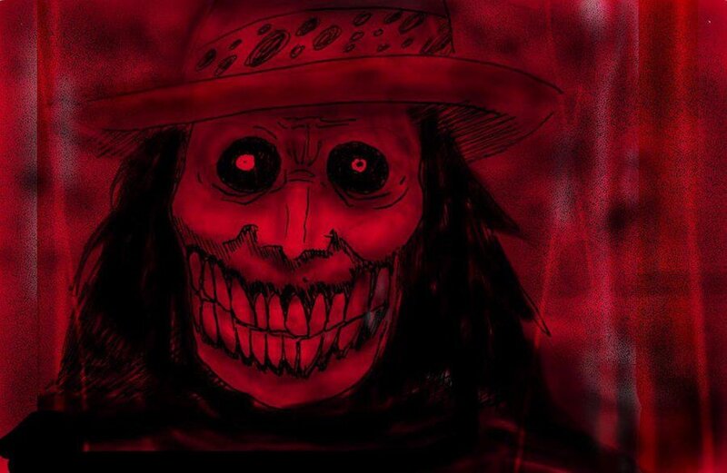 Skeletal Figure with Hat