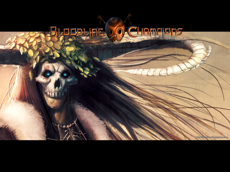 Skeletal Figure with Long Hair — Brown
