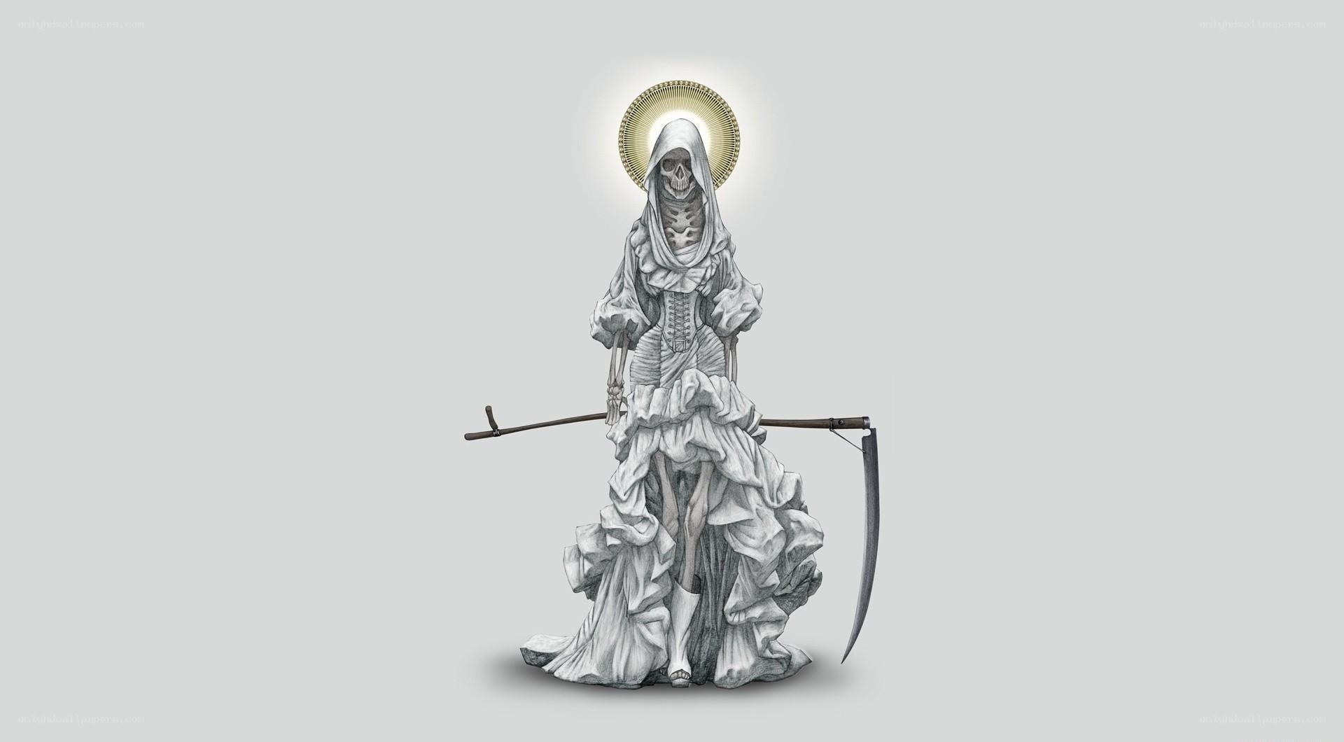 skeletal figure with scythe