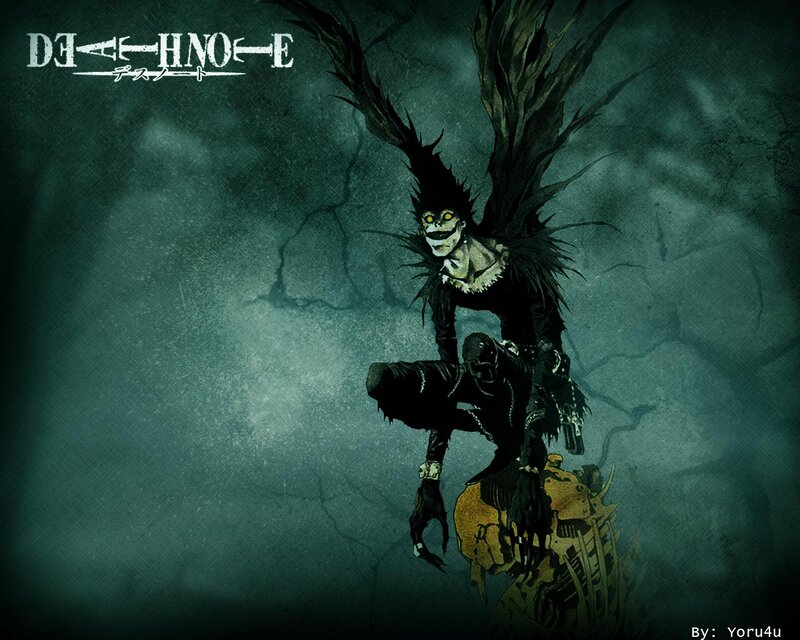 Skeletal Figure with Wings — Green, Dark, Ominous