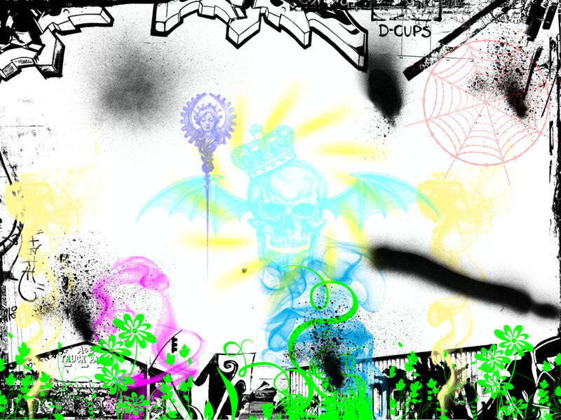 Skeletal Figure with Wings — Green