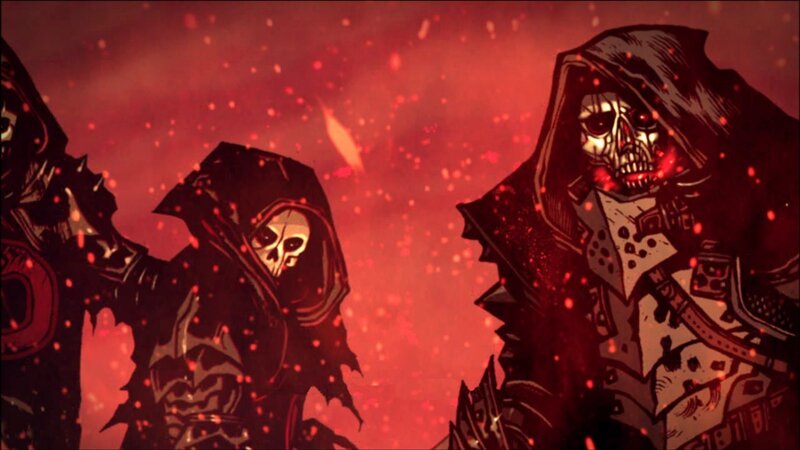 Skeletal Figures in Hooded Cloaks